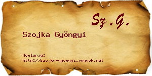 Szojka Gyöngyi névjegykártya